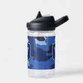 Camouflage Blue Camouflage Army Pattern Monogram S Trinkflasche (Links)