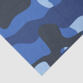 Camouflage Blue Camouflage Army Pattern Seidenpapier (Ausschnitt)