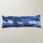 Camouflage Blue Camouflage Army Pattern Seitenschläferkissen (Rückseite)
