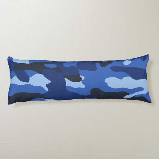Camouflage Blue Camouflage Army Pattern Seitenschläferkissen (Rückseite)