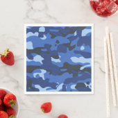 Camouflage Blue Camouflage Army Pattern Serviette (Beispiel)