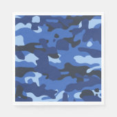 Camouflage Blue Camouflage Army Pattern Serviette (Vorderseite)