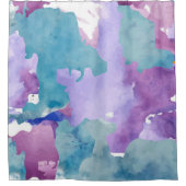 Camouflage Blue Duschvorhang (Vorderseite)