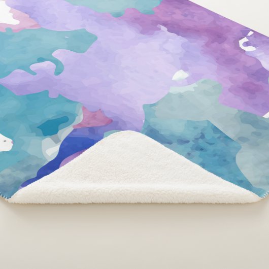 Camouflage Blue Sherpadecke (3/4)