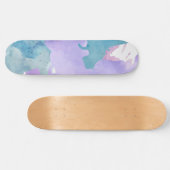 Camouflage Blue Skateboard (Horizontal)