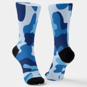 Camouflage Blue Socks Socken (Gewinkelt)