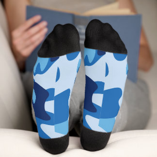 Camouflage Blue Socks Socken