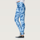 Camouflage Blues gedruckt Dame Leggings (Links)