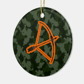 Camouflage-Bogenschießen Keramik Ornament (Links)