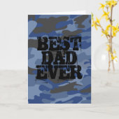Camouflage Bold Best Vater aller Zeiten Karte (Gelbe Blume)