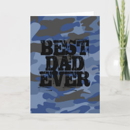 Camouflage Bold Best Vater aller Zeiten Karte