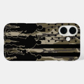 Camouflage Bottomland - Amerikanische Flagge & Sol Case-Mate iPhone Hülle (Rückseite (Horizontal))