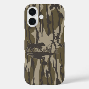 Camouflage Bottomland Hunde und Enten iPhone 16 Hülle