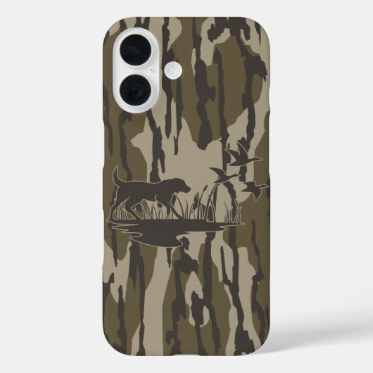 Camouflage Bottomland Hunde und Enten Case-Mate iPhone Hülle (Rückseite)