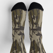 Camouflage Bottomland Hunde und Enten Socken (Oben)