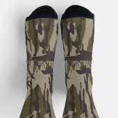 Camouflage Bottomland Hunde und Enten Socken (Oben)