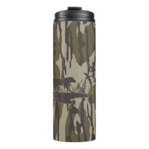 Camouflage Bottomland Hunde und Enten Thermosbecher