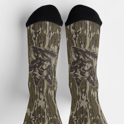Camouflage Bottomland Silhouette Socken (Oben)
