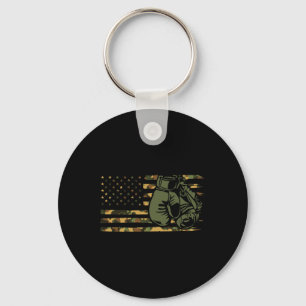 Camouflage Boxing - US-Flagge für Boxer - amerikan Schlüsselanhänger
