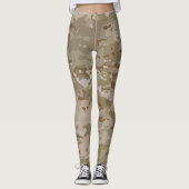 Camouflage | Brown Camouflage Leggings (Vorderseite)