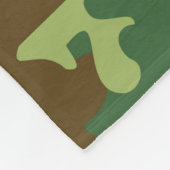 Camouflage Brown Fleece Blanket (Ecke)