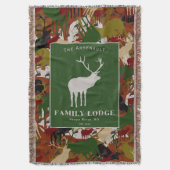 Camouflage Brown Green Personalized Decke (Vorderseite Vertikal)
