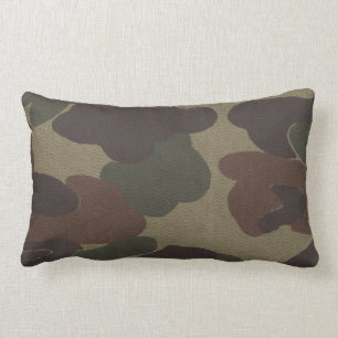Camouflage Brown scherzt MoJo Throw-Kissen Lendenkissen