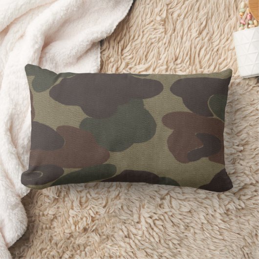 Camouflage Brown scherzt MoJo Throw-Kissen Lendenkissen (Decke)