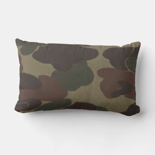Camouflage Brown scherzt MoJo Throw-Kissen Lendenkissen (Rückseite)