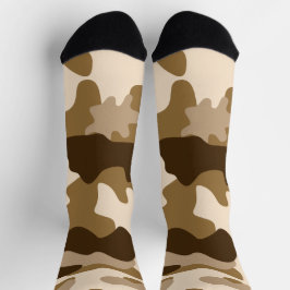 Camouflage Brown Socks Socken