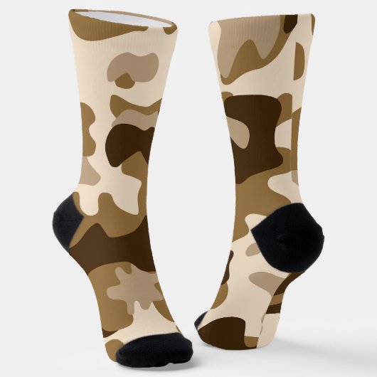 Camouflage Brown Socks Socken (Gewinkelt)