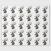 Camouflage Buck Geschenkpapier (Flach)