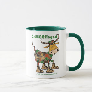 Camouflage Bull Tasse