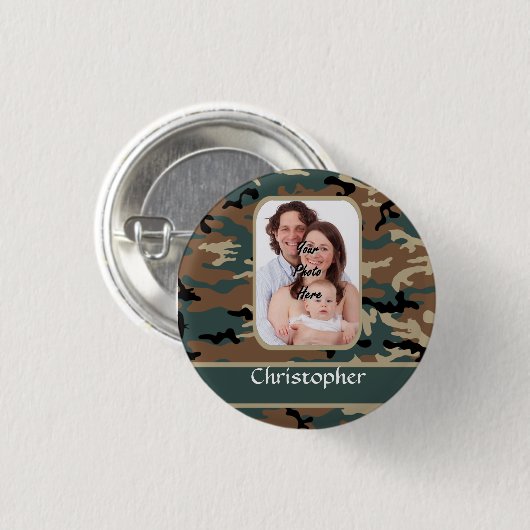 Camouflage Button (Vorne & Hinten)