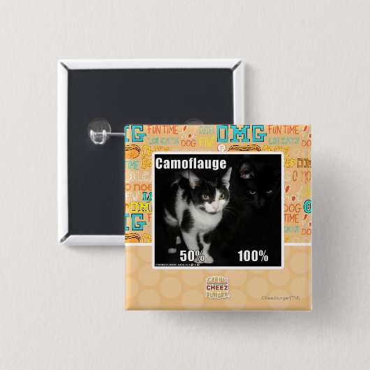 Camouflage Button (Vorne & Hinten)