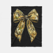 Camouflage Camo Bow Hunting Girl Fleecedecke (Vorderseite)