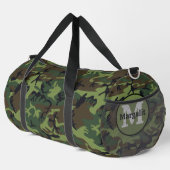 Camouflage Camouflage Army Monogram Large Duffel B Duffle Bag (Rechte Ecke)