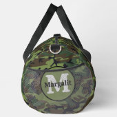 Camouflage Camouflage Army Monogram Large Duffel B Duffle Bag (Rechts)