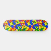 Camouflage Camouflage Fun Regenbogen Skateboard (Horizontal)