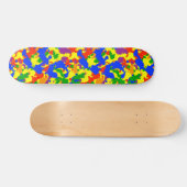 Camouflage Camouflage Fun Regenbogen Skateboard (Horizontal)