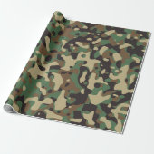 Camouflage Camouflage Green Brown Beige Heer Milit Geschenkpapier (Ungerollt)