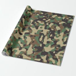 Camouflage Camouflage Green Brown Beige Heer Milit Geschenkpapier