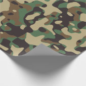 Camouflage Camouflage Green Brown Beige Heer Milit Geschenkpapier (Ecke)