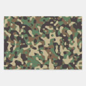 Camouflage Camouflage Green Brown Beige Heer Milit Geschenkpapier Set (Vorderseite 2)
