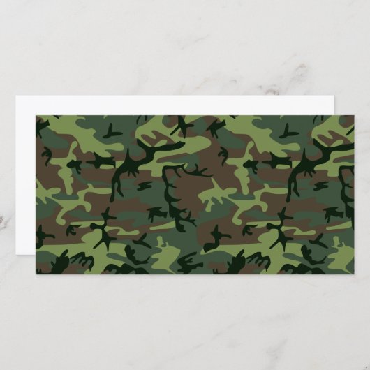 Camouflage Camouflage Grünbraunes Muster (Vorne/Hinten)