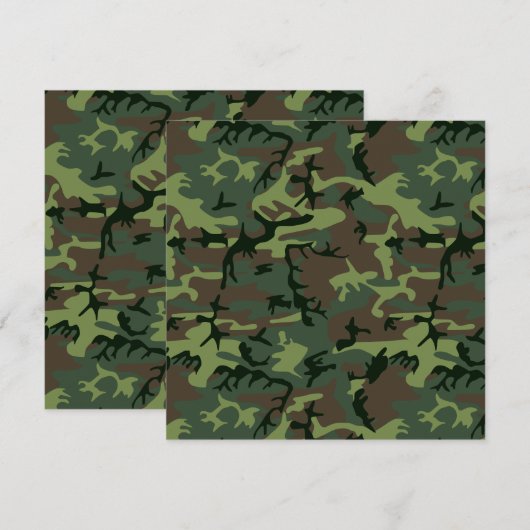 Camouflage Camouflage Grünbraunes Muster (Vorne/Hinten)