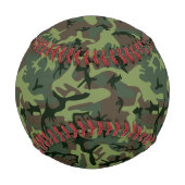 Camouflage Camouflage Grünbraunes Muster Baseball (Rückseite)