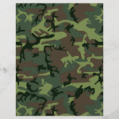 Camouflage Camouflage Grünbraunes Muster Flyer (Hinten)