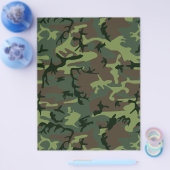 Camouflage Camouflage Grünbraunes Muster Flyer (Einzeln)