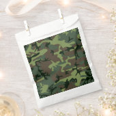 Camouflage Camouflage Grünbraunes Muster Geschenktütchen (Ausgeschnitten)